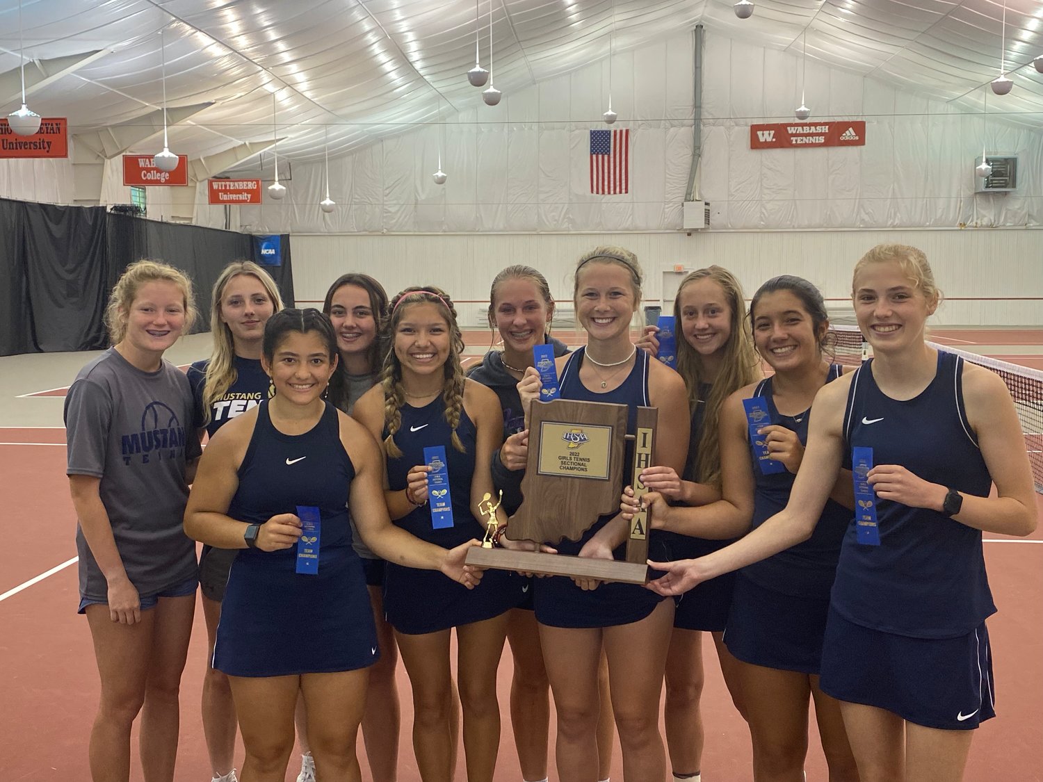 Fountain Central girls tennis captured their first sectional title since 2017 by defeating long-time WRC rival Covington 3-2 on Saturday.